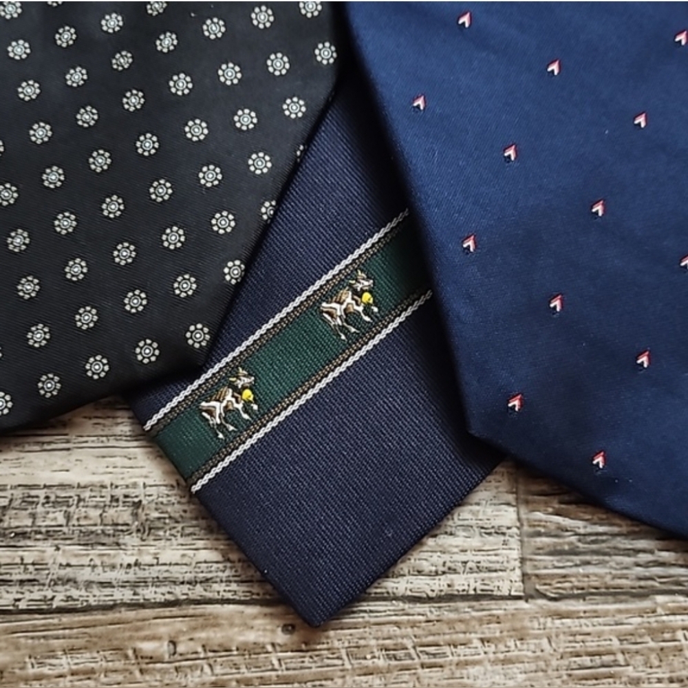 Men's Ties Blues Reds 6 Ties Casual Work Business Multi Colors Multi Brands - Picture 7 of 16